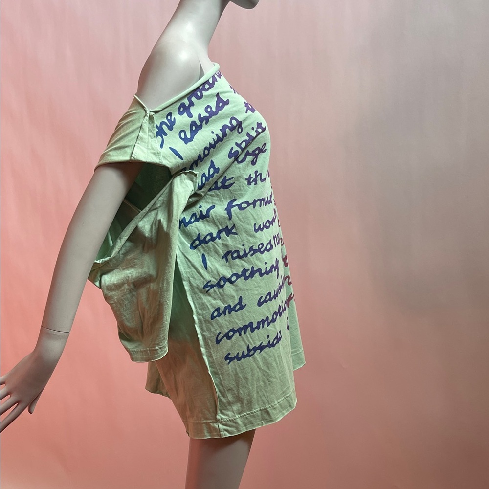 Vivienne Westwood ANGLOMANIA new tshirt SS16 w flap sleeves PRINT SHE GROANED